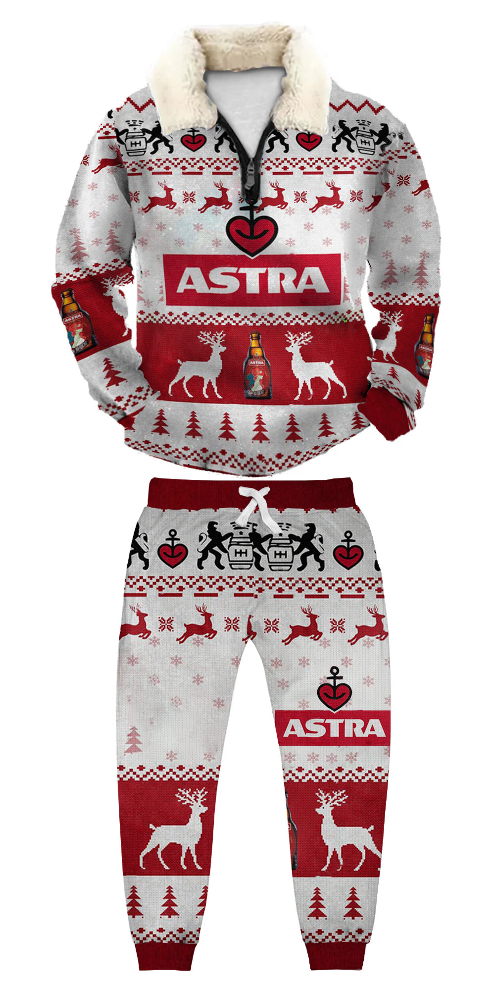 Ugly Quarter Zip Sweatshirt & Sweatpant Set 786f - product image