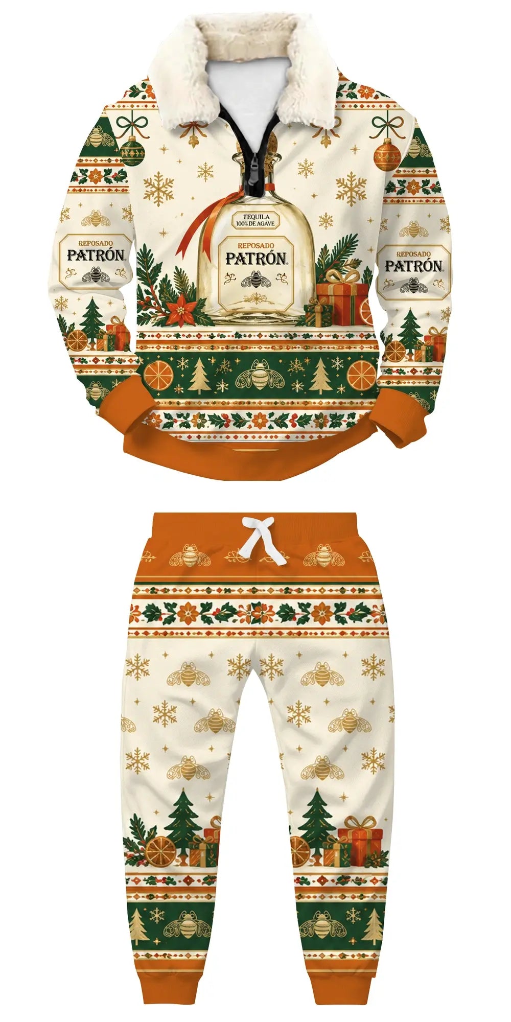 Agave Ugly Quarter Zip Sweatshirt & Sweatpant Set - THREADPARTY