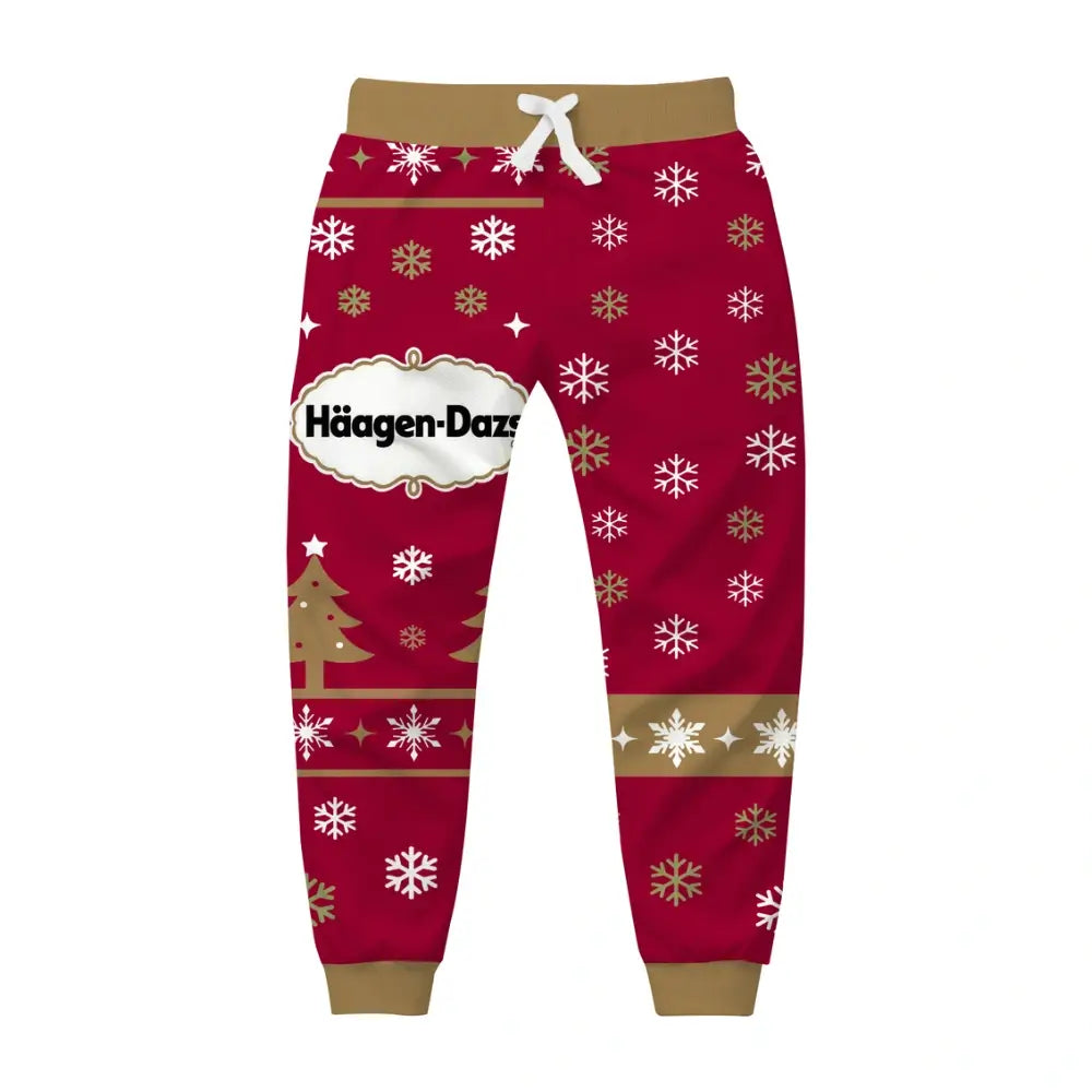 Berry Winter Ugly Quarter Zip Sweatshirt & Sweatpant Set - THREADPARTY