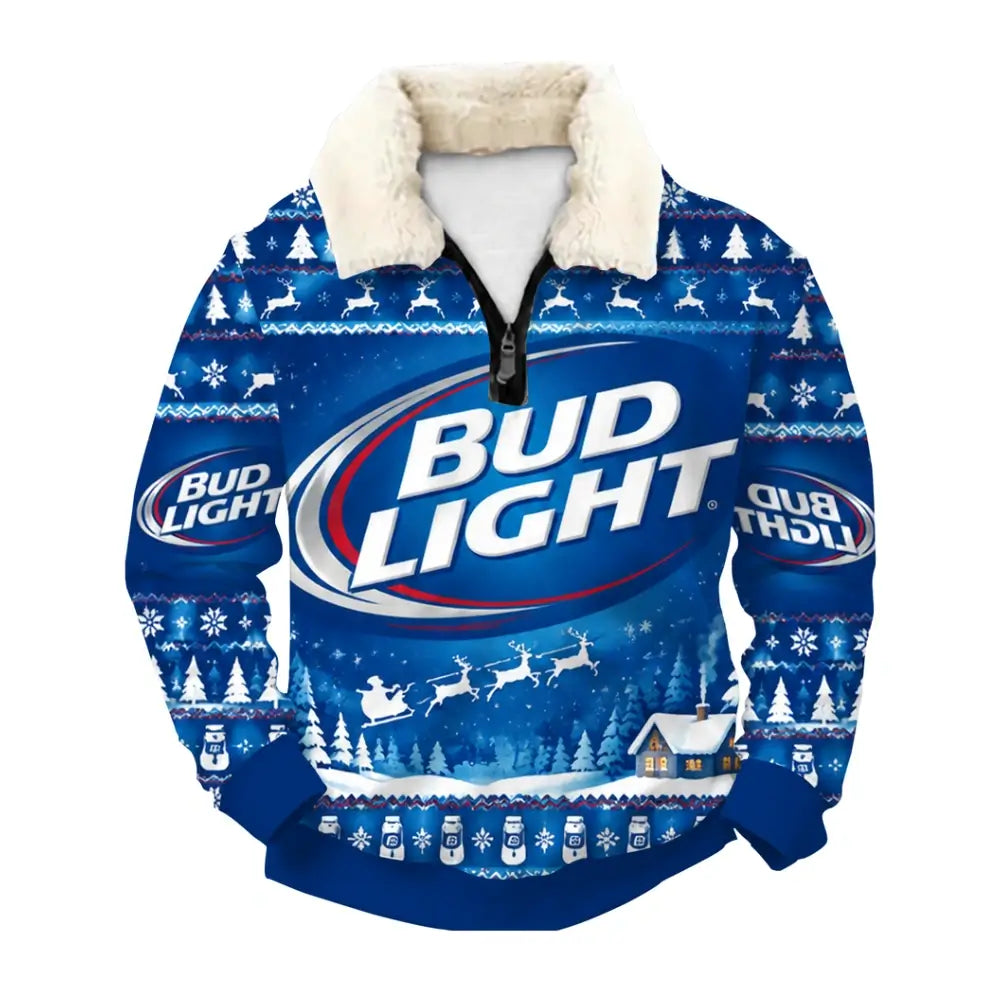 Blue Brew Ugly Quarter Zip Sweatshirt & Sweatpant Set - THREADPARTY