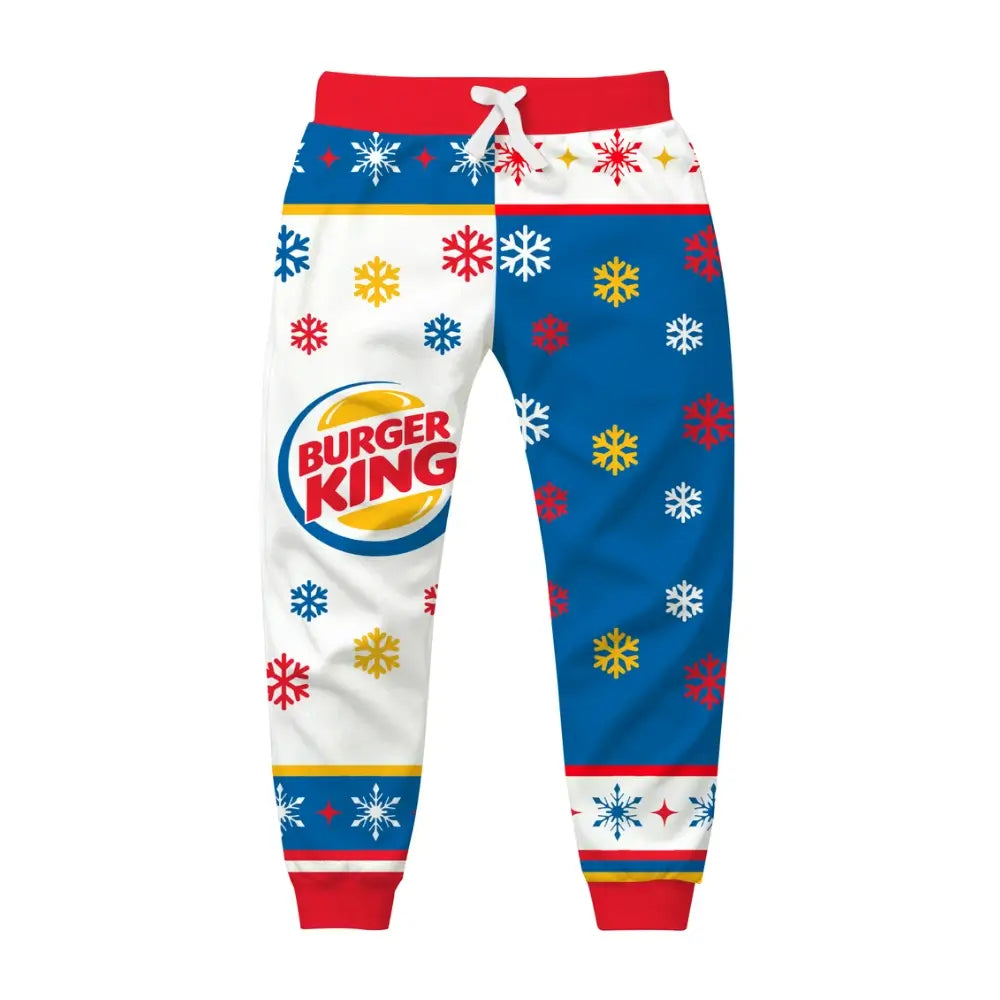 Burger Blizzard Ugly Quarter Zip Sweatshirt & Sweatpant Set - THREADPARTY