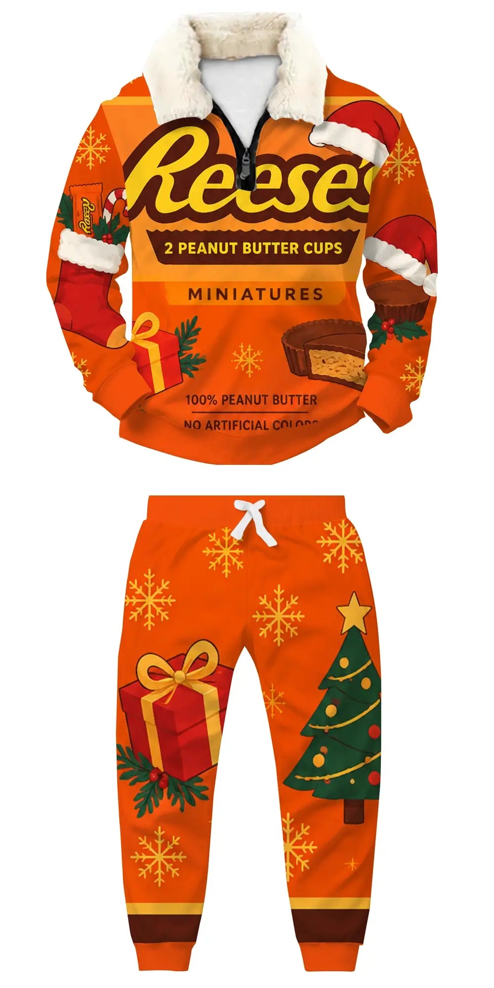 Buy The Drinks Ugly Quarter Zip Sweatshirt & Sweatpant Set - THREADPARTY