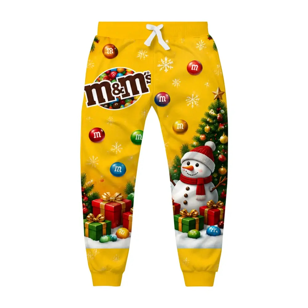 Candy Christmas Ugly Quarter Zip Sweatshirt & Sweatpant Set - THREADPARTY