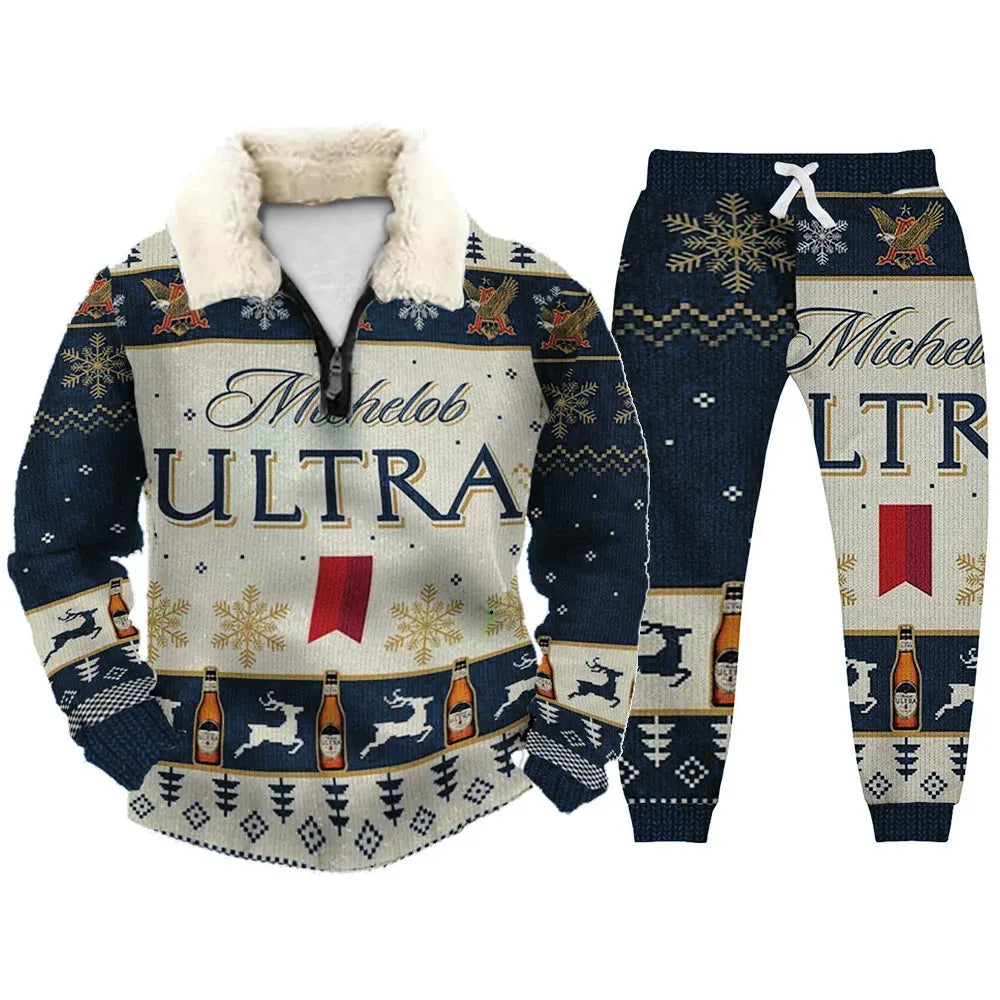 Ugly Quarter Zip Sweatshirt & Sweatpant Set 417e - product image 3