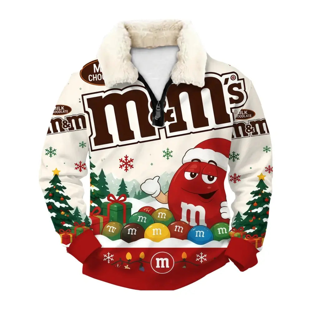Chocolate Ugly Quarter Zip Sweatshirt & Sweatpant Set - THREADPARTY