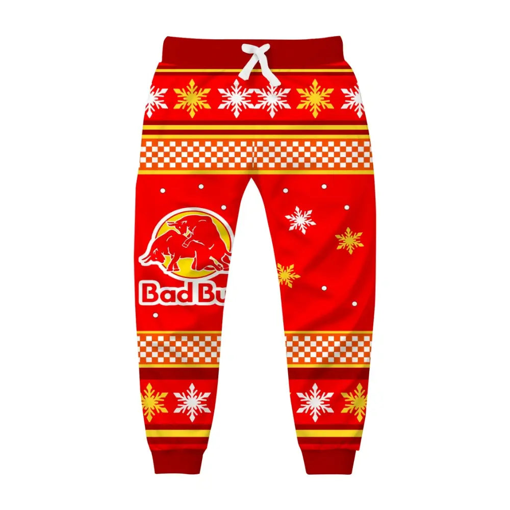 Crimson Energy Ugly Quarter Zip Sweatshirt & Sweatpant Set - THREADPARTY