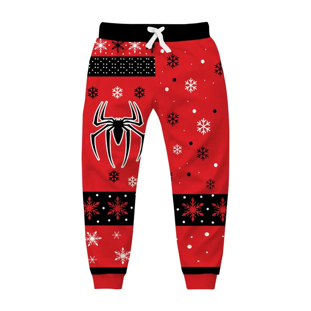 Crimson Spider Ugly Quarter Zip Sweatshirt & Sweatpant Set - THREADPARTY