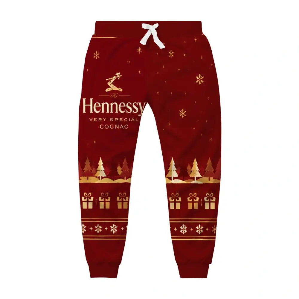 Crimson Spirit Ugly Quarter Zip Sweatshirt & Sweatpant Set - THREADPARTY