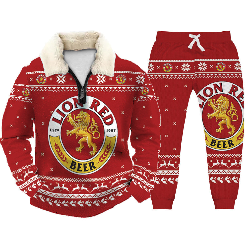 Ugly Quarter Zip Sweatshirt & Sweatpant Set 629b - product image
