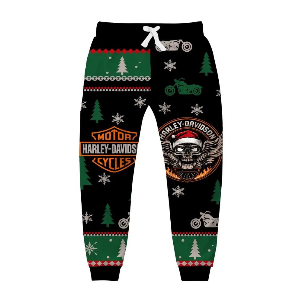 Dark Ornamental Emblem Ugly Quarter Zip Sweatshirt & Sweatpant Set - THREADPARTY