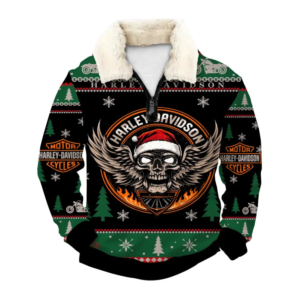 Dark Ornamental Emblem Ugly Quarter Zip Sweatshirt & Sweatpant Set - THREADPARTY