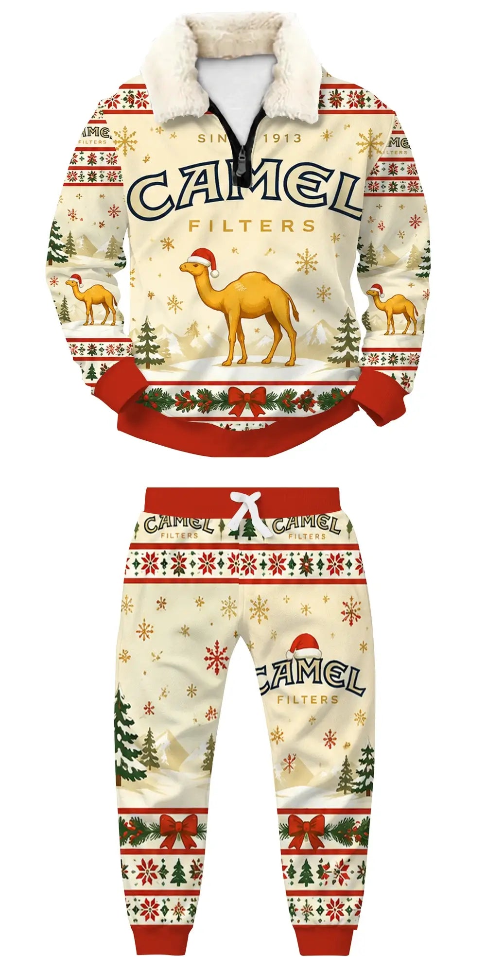 Desert Ugly Quarter Zip Sweatshirt & Sweatpant Set - THREADPARTY