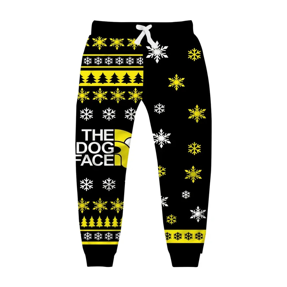 Doggy Christmas Ugly Quarter Zip Sweatshirt & Sweatpant Set Ugly Quarter Zip Sweatshirt & Sweatpant Set - THREADPARTY