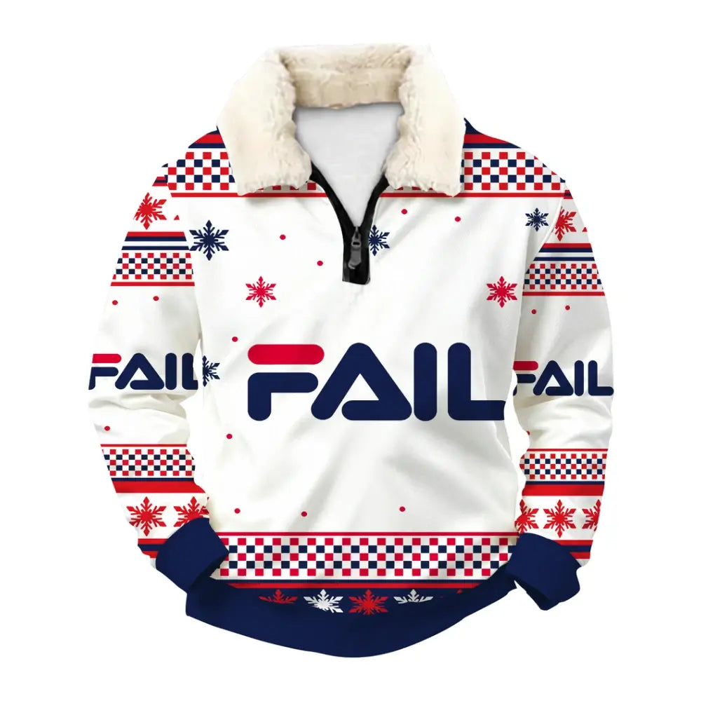 Failed Winter Ugly Quarter Zip Sweatshirt & Sweatpant Set - THREADPARTY