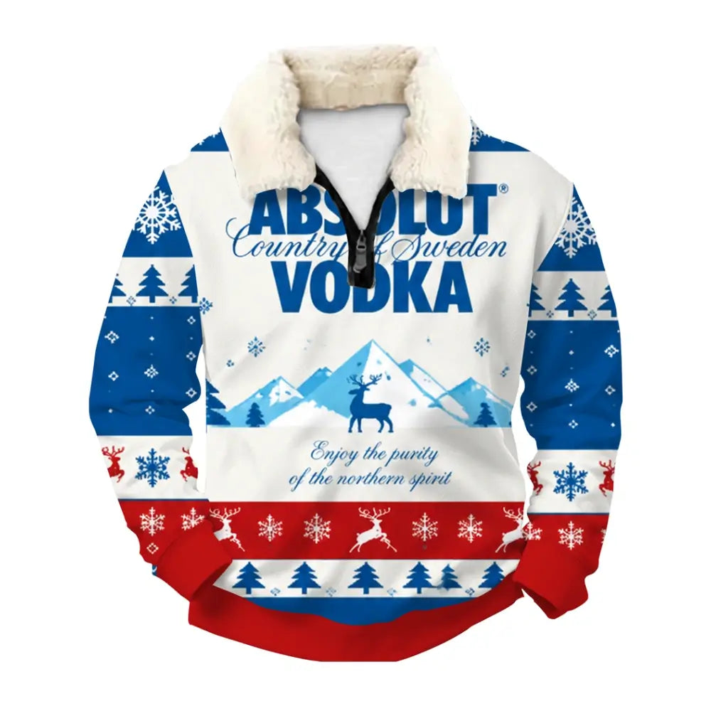 Frosted Vodka Ugly Quarter Zip Sweatshirt & Sweatpant Set - THREADPARTY