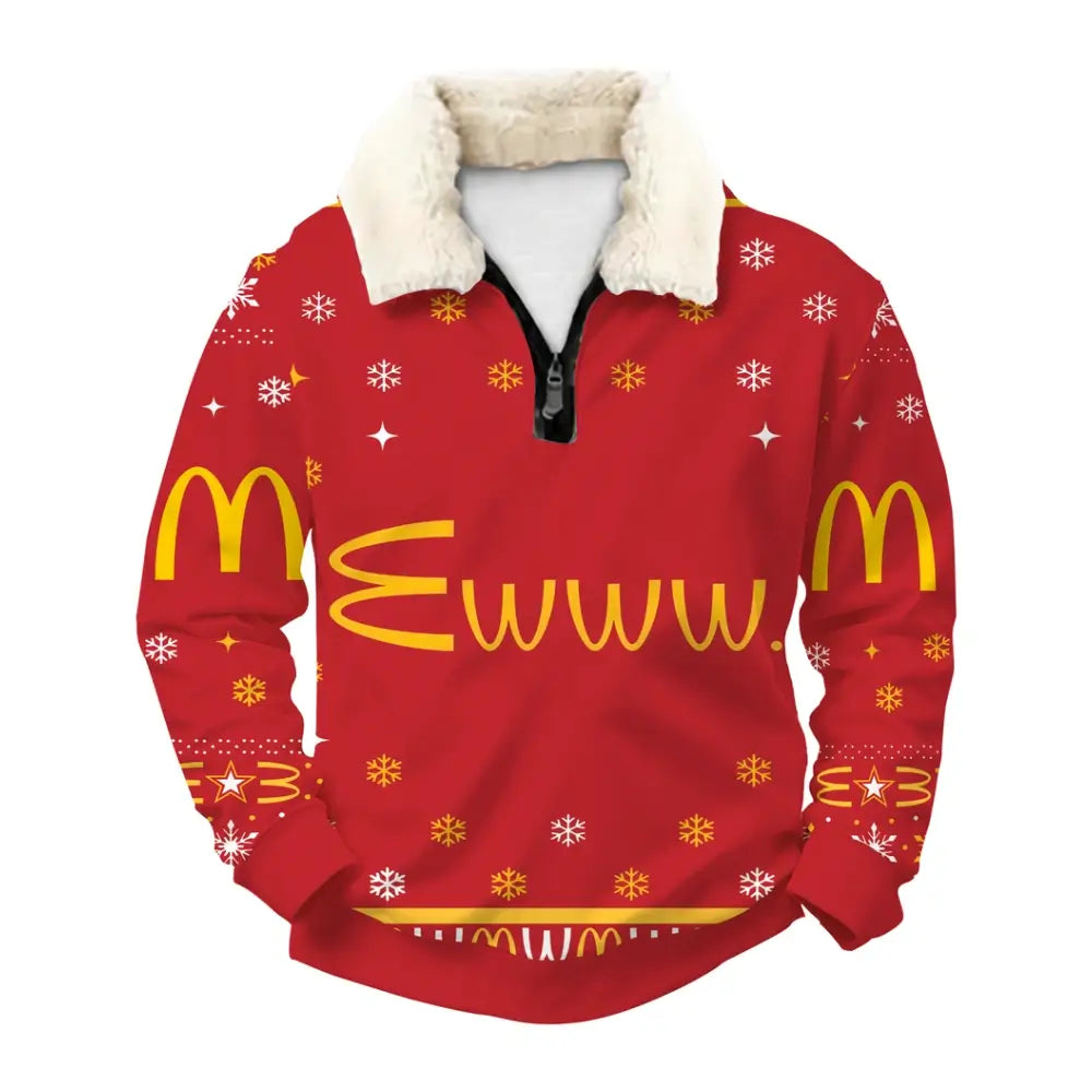 Golden Arches Ugly Quarter Zip Sweatshirt & Sweatpant Set Ugly Quarter Zip Sweatshirt & Sweatpant Set - THREADPARTY