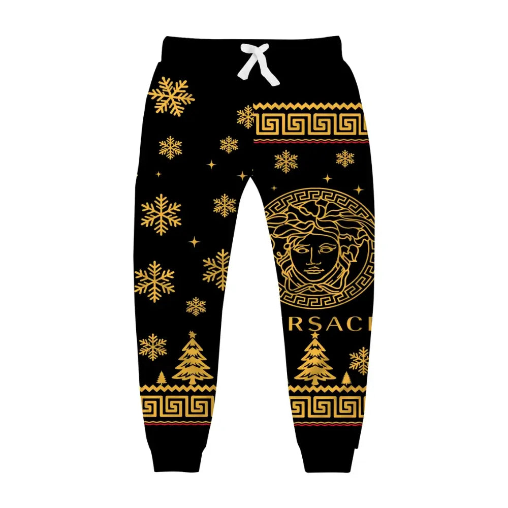 Golden Luxury Heritage Ugly Quarter Zip Sweatshirt & Sweatpant Set - THREADPARTY