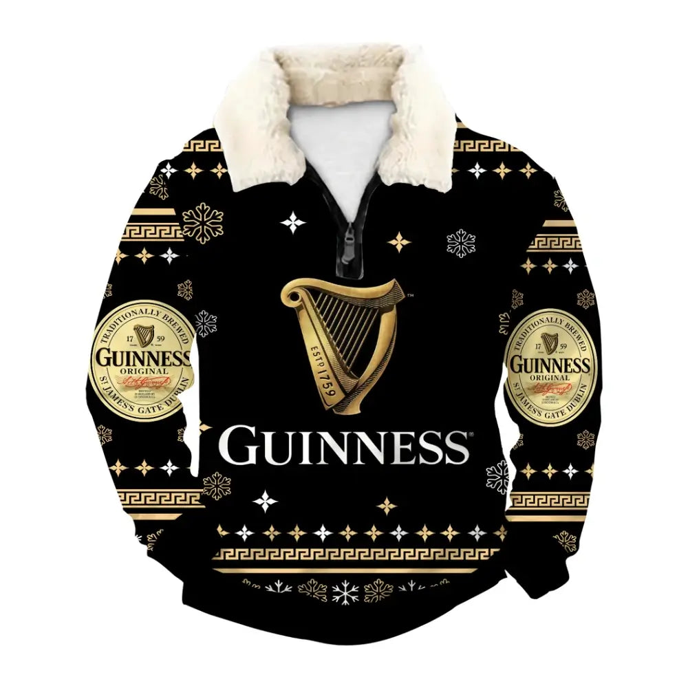 Golden Midnight Ugly Quarter Zip Sweatshirt & Sweatpant Set - THREADPARTY