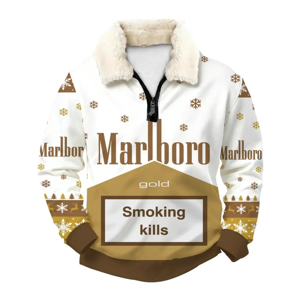 Golden Tobacco Ugly Quarter Zip Sweatshirt & Sweatpant Set - THREADPARTY