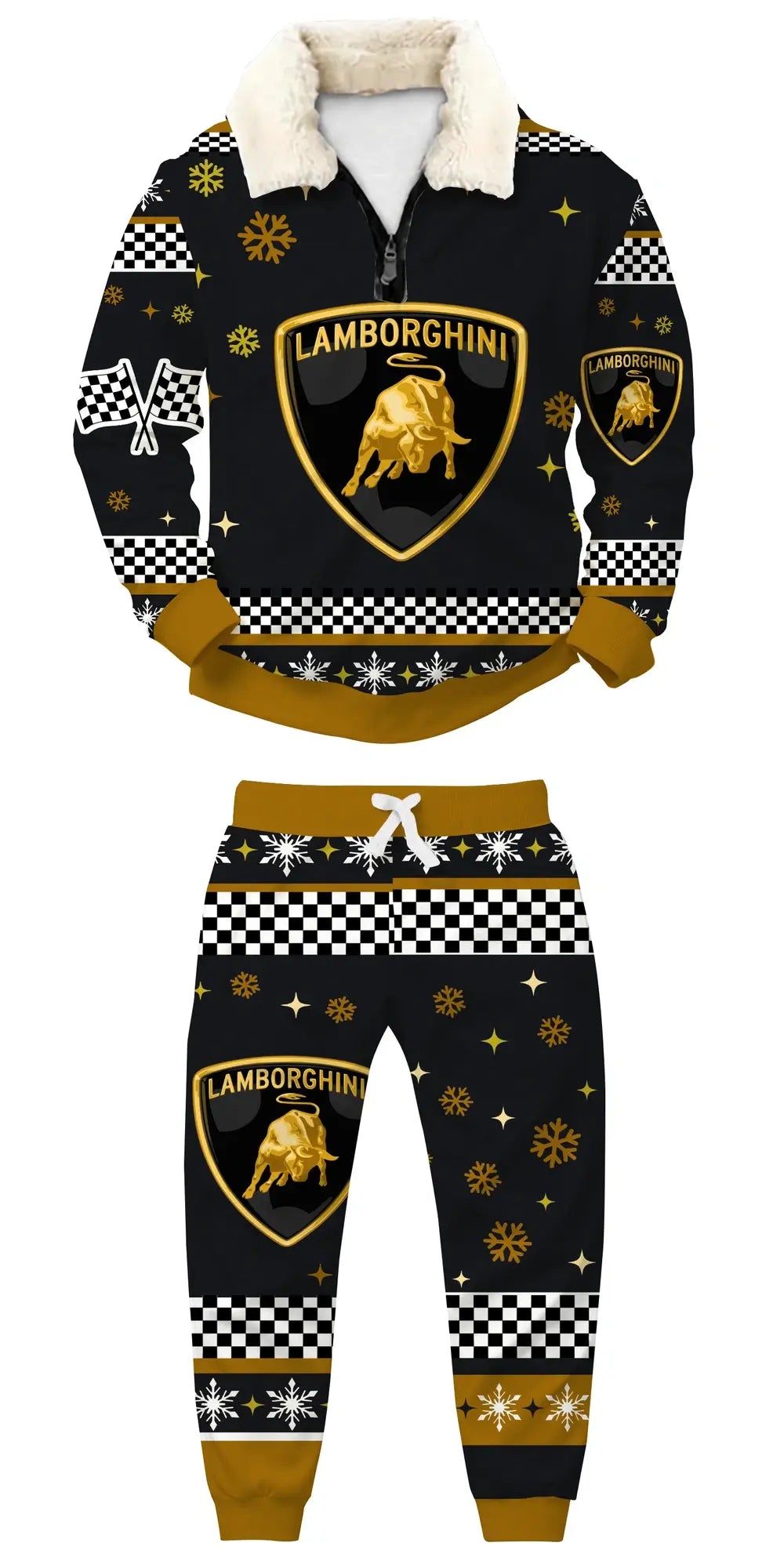 Golden Torque Ugly Quarter Zip Sweatshirt & Sweatpant Set - THREADPARTY