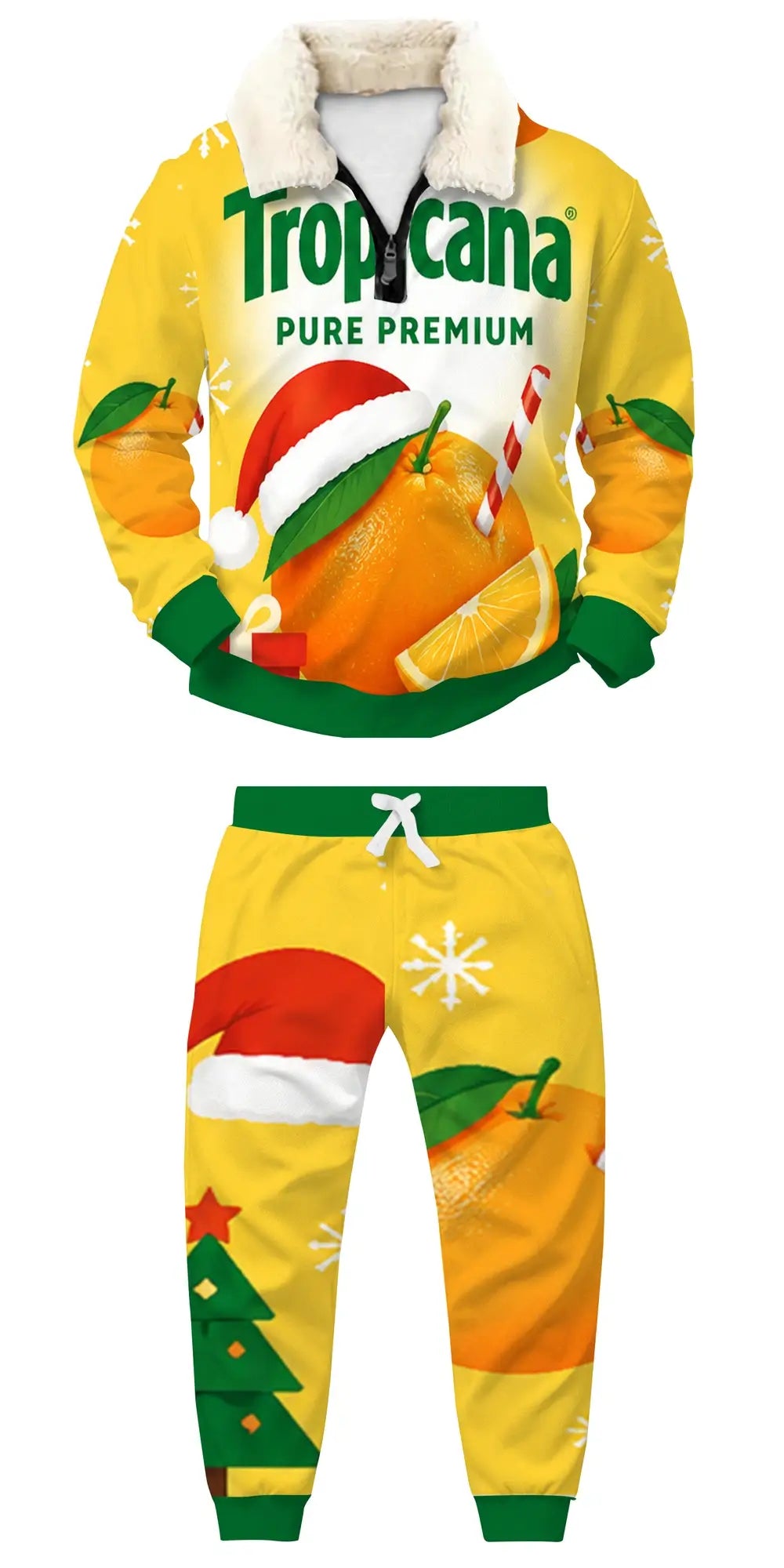 Good Times Only Ugly Quarter Zip Sweatshirt & Sweatpant Set - THREADPARTY