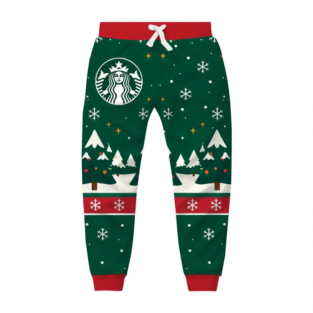 Green Coffee Ugly Quarter Zip Sweatshirt & Sweatpant Set - THREADPARTY