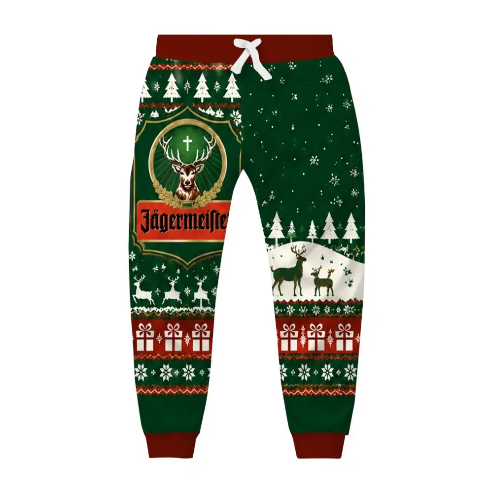 Green Spirit Ugly Quarter Zip Sweatshirt & Sweatpant Set - THREADPARTY