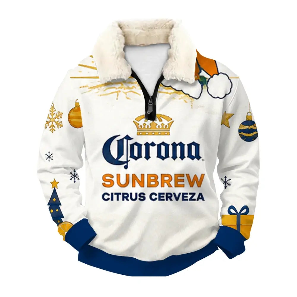 Happy Party People Ugly Quarter Zip Sweatshirt & Sweatpant Set - THREADPARTY