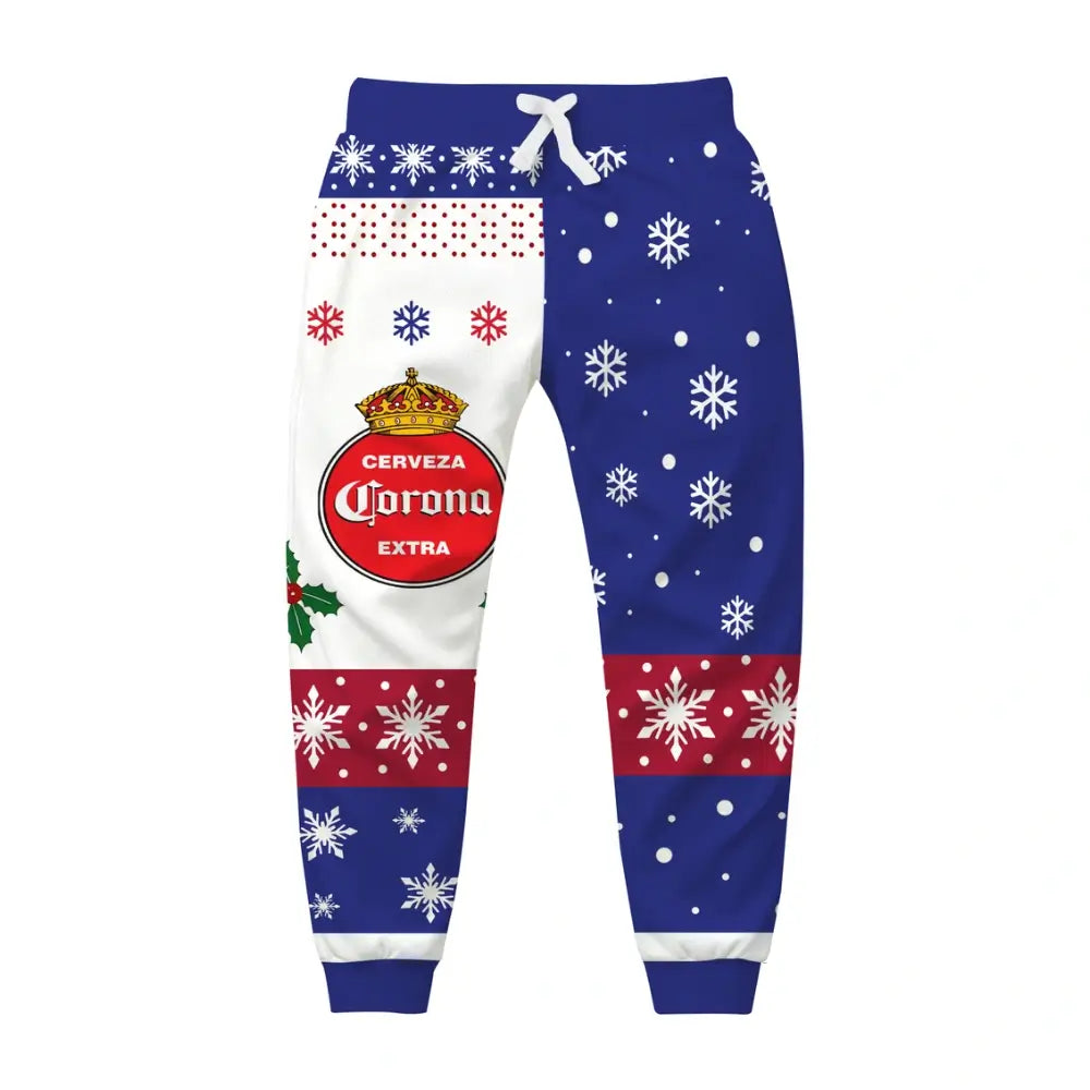 Holiday Brew Ugly Quarter Zip Sweatshirt & Sweatpant Set - THREADPARTY