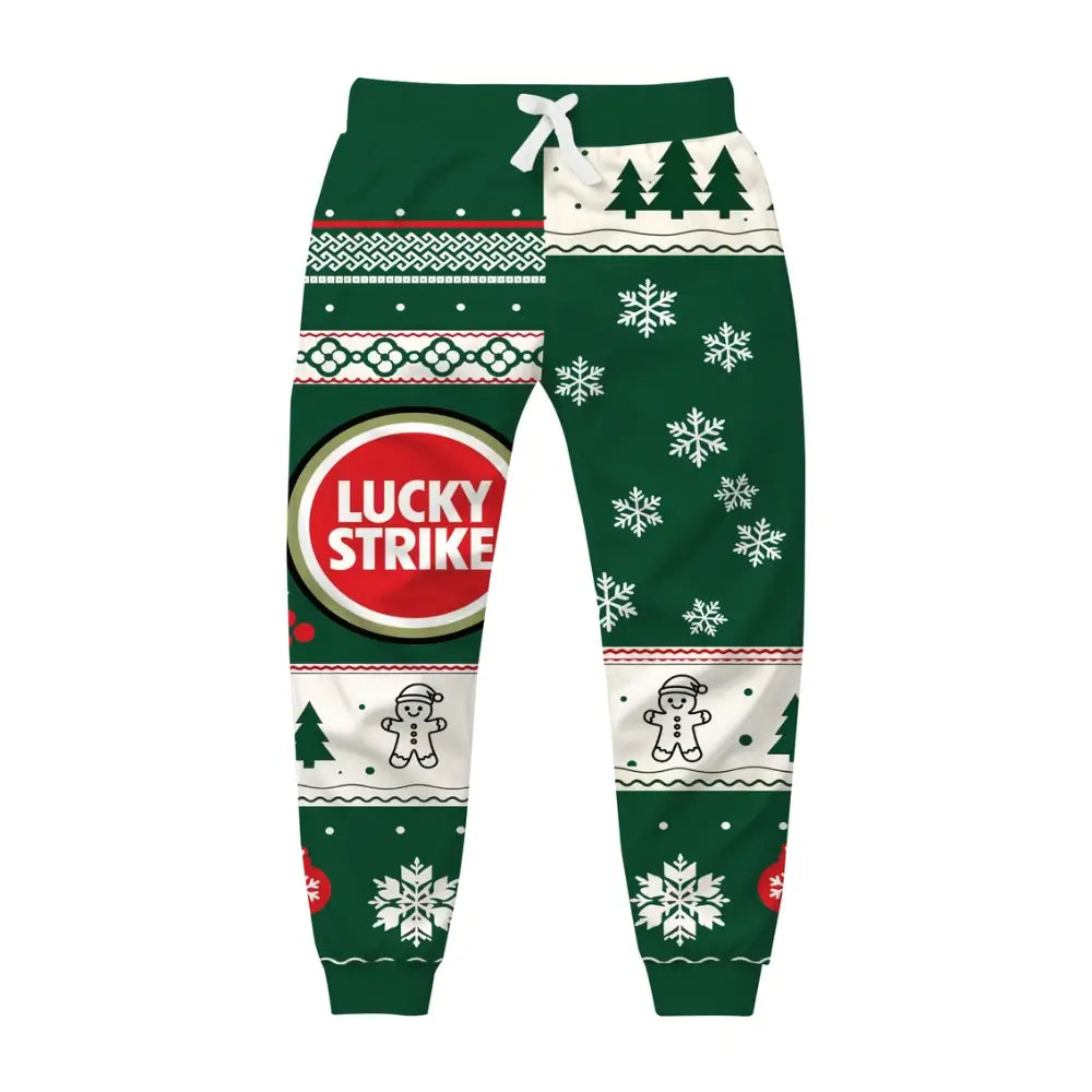 Holiday Coffee Cheer Ugly Quarter Zip Sweatshirt & Sweatpant Set - THREADPARTY