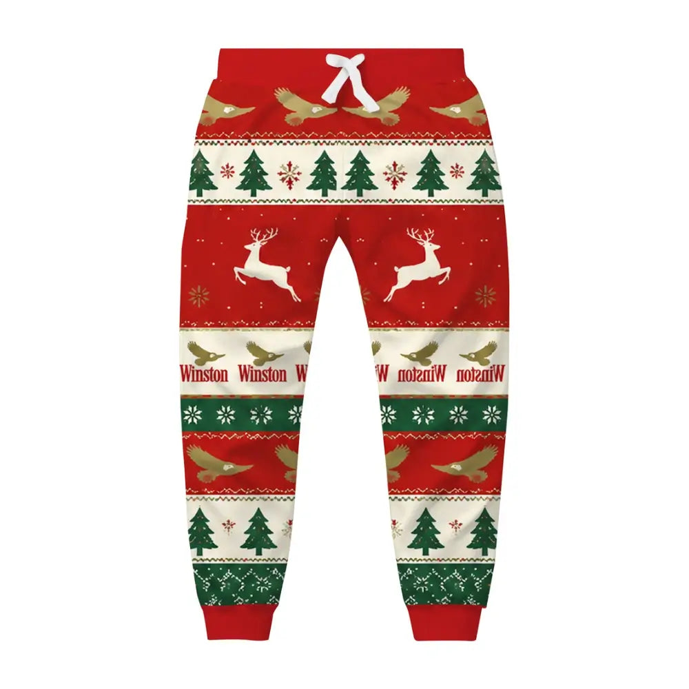 Holiday Smoke Ugly Quarter Zip Sweatshirt & Sweatpant Set - THREADPARTY