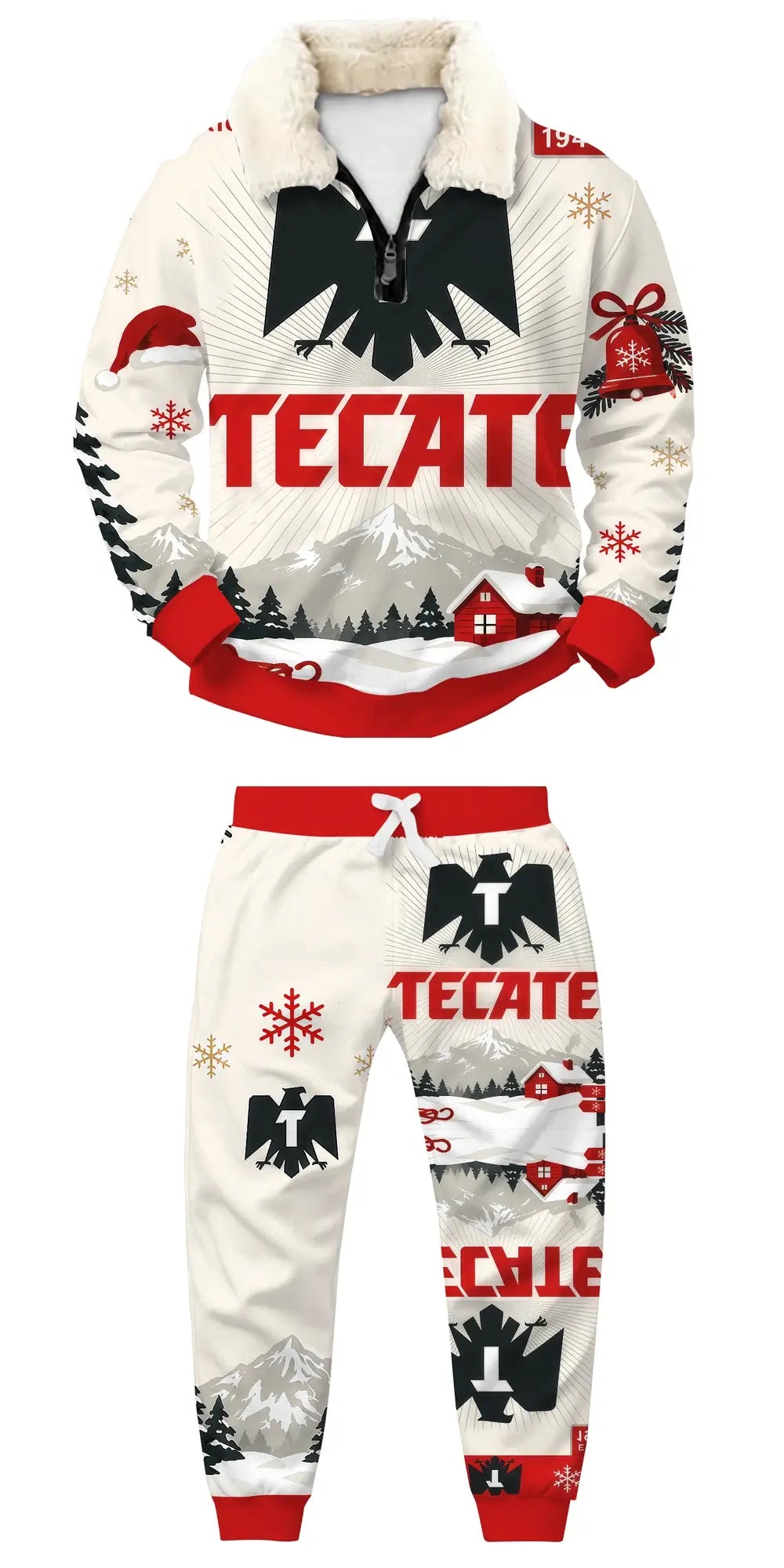 Mexican Ugly Quarter Zip Sweatshirt & Sweatpant Set - THREADPARTY