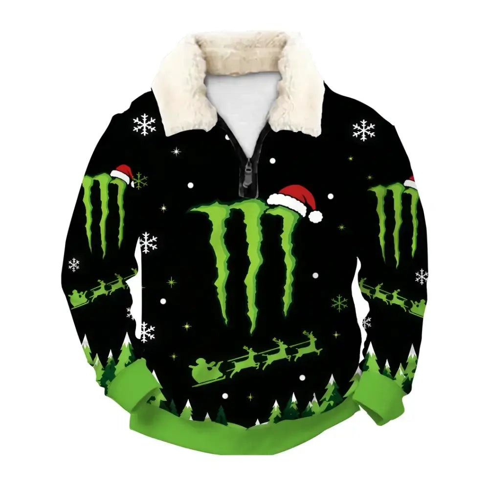 Midnight Energy Ugly Quarter Zip Sweatshirt & Sweatpant Set - THREADPARTY