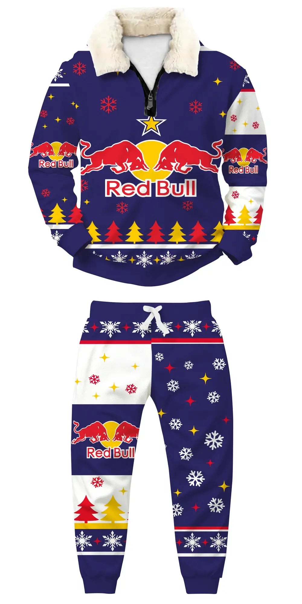 Midnight Racing Ugly Quarter Zip Sweatshirt & Sweatpant Set - THREADPARTY