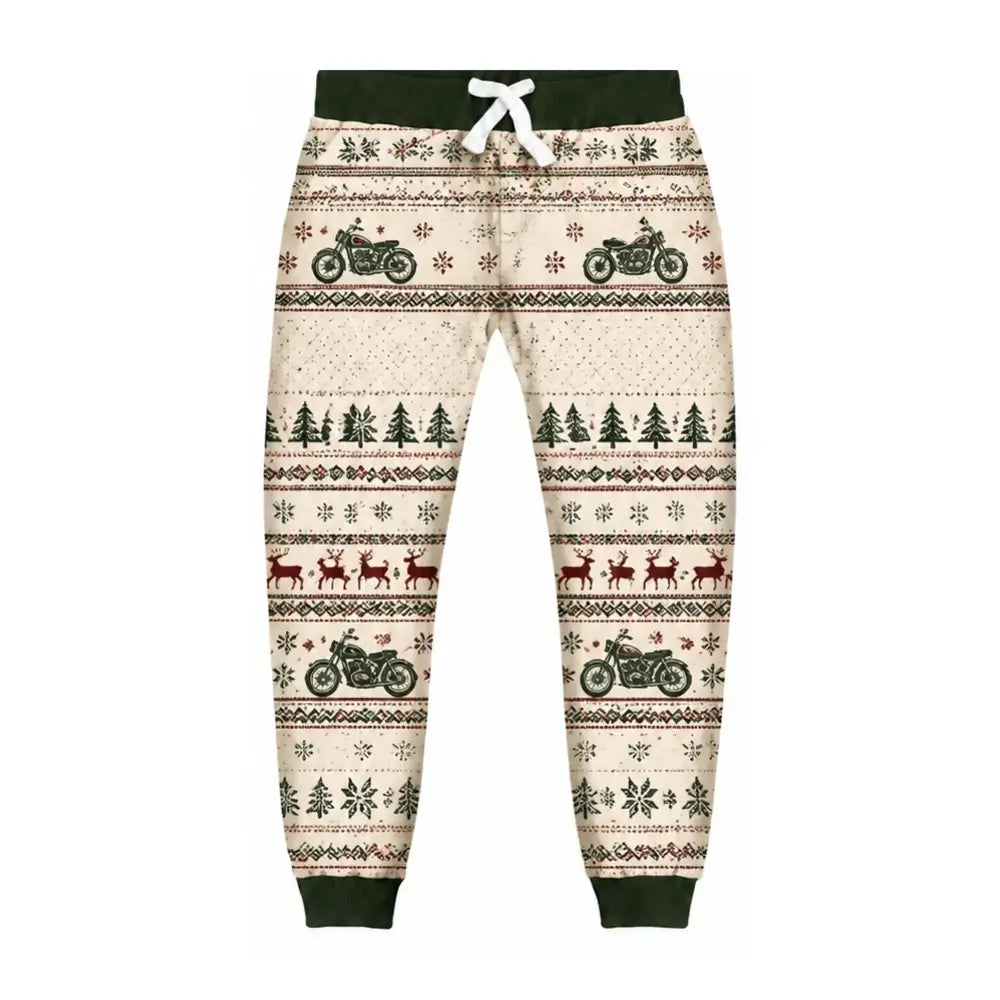 Motorcycle Club Ugly Quarter Zip Sweatshirt & Sweatpant Set - THREADPARTY