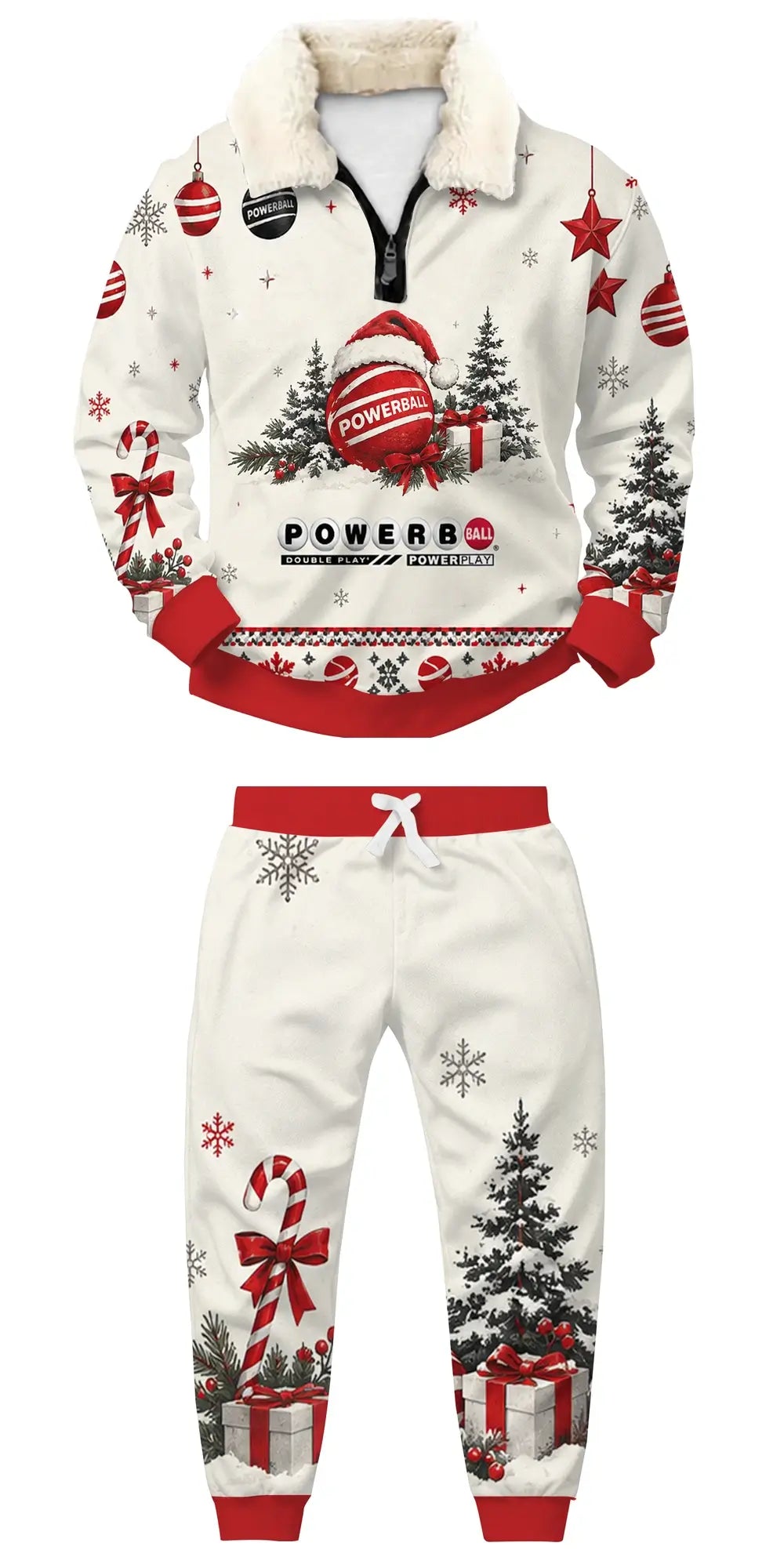 One More Drink Ugly Quarter Zip Sweatshirt & Sweatpant Set - THREADPARTY