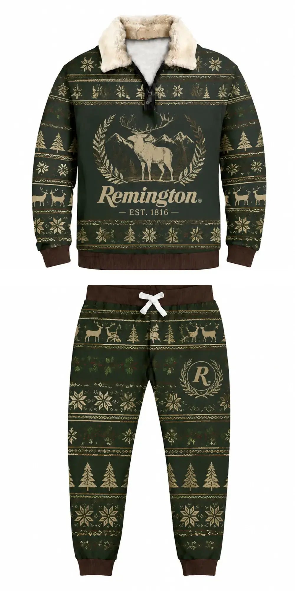 Outdoor Life Ugly Quarter Zip Sweatshirt & Sweatpant Set - THREADPARTY