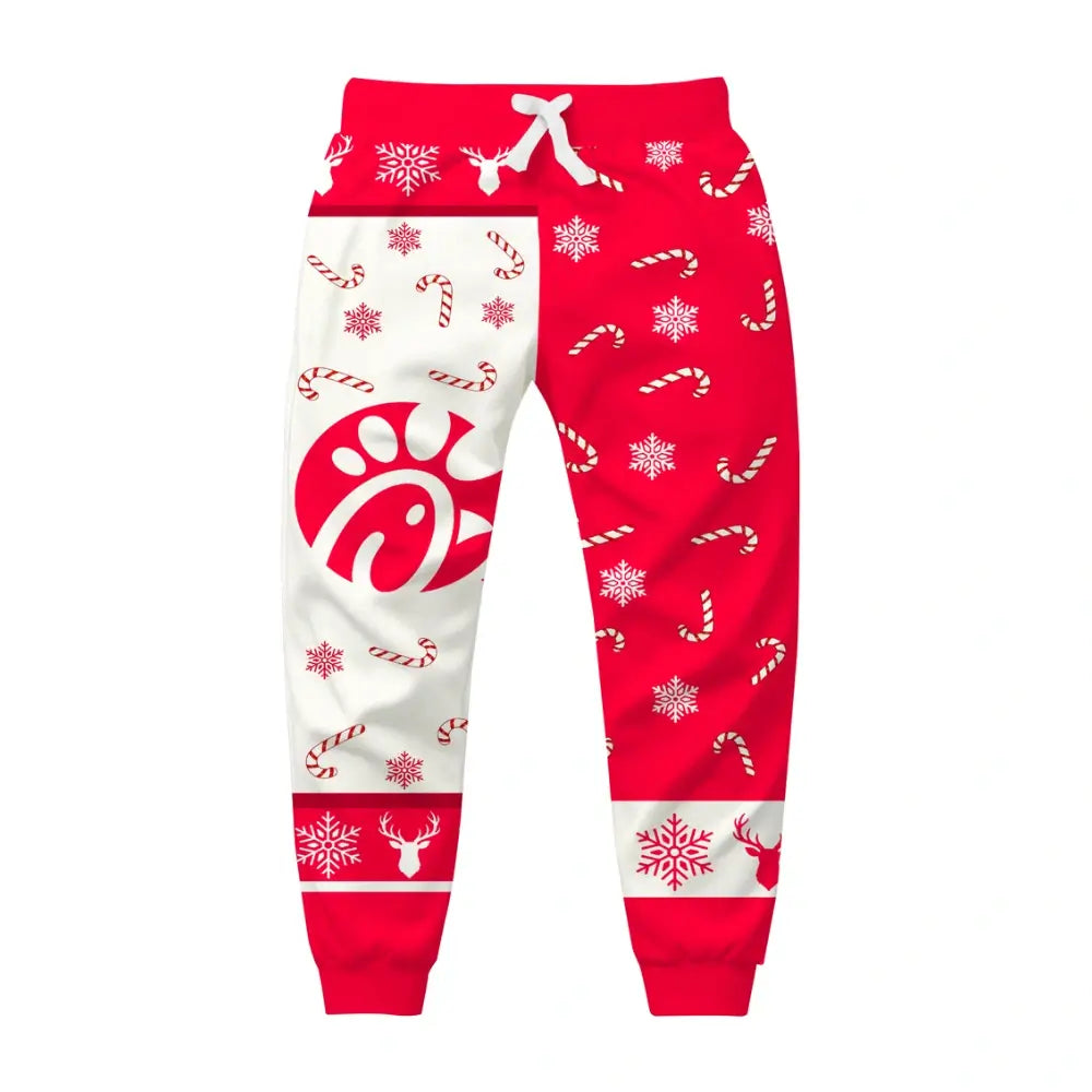 Pink Feast Ugly Quarter Zip Sweatshirt & Sweatpant Set - THREADPARTY
