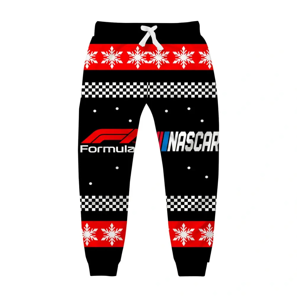 Racing Fever Ugly Quarter Zip Sweatshirt & Sweatpant Set - THREADPARTY