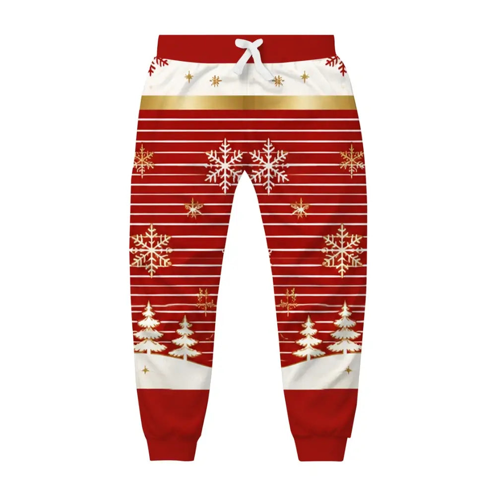 Red Brew Ugly Quarter Zip Sweatshirt & Sweatpant Set - THREADPARTY