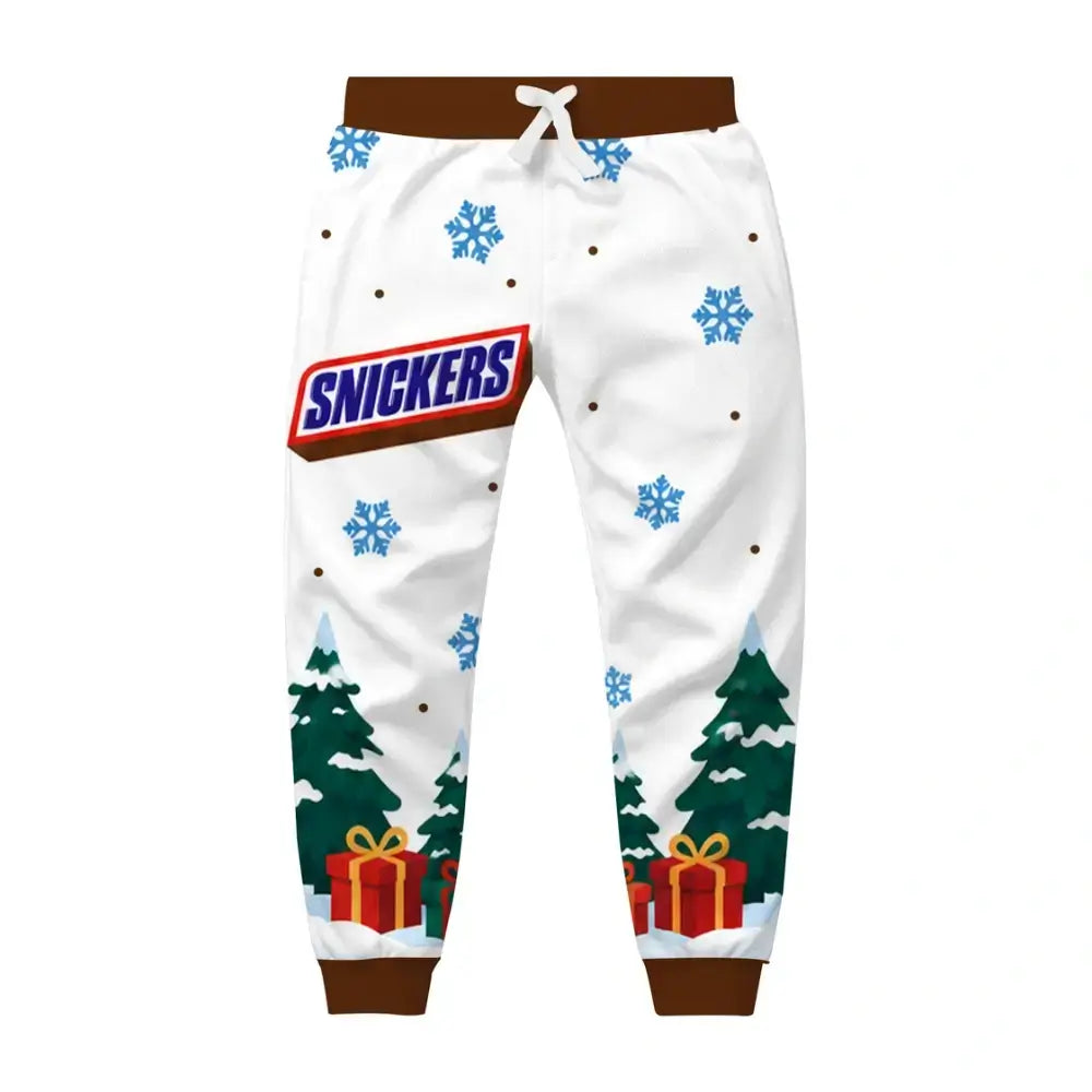 Santa Candy Ugly Quarter Zip Sweatshirt & Sweatpant Set - THREADPARTY