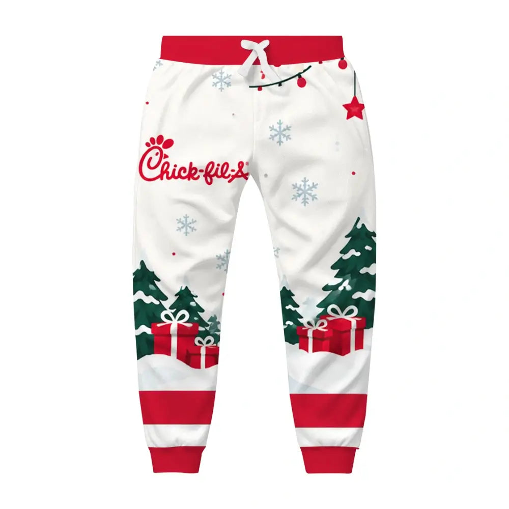 Santa Ride Ugly Quarter Zip Sweatshirt & Sweatpant Set - THREADPARTY