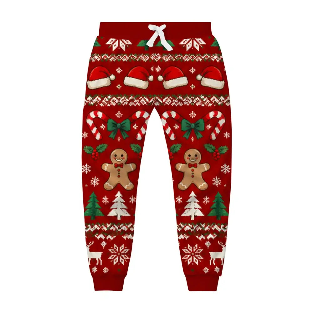 Santa's Pint Ugly Quarter Zip Sweatshirt & Sweatpant Set - THREADPARTY