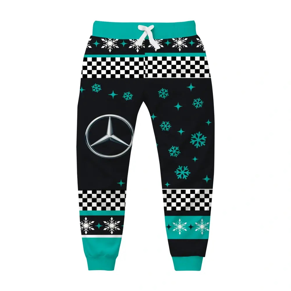 Silver Racing Ugly Quarter Zip Sweatshirt & Sweatpant Set - THREADPARTY