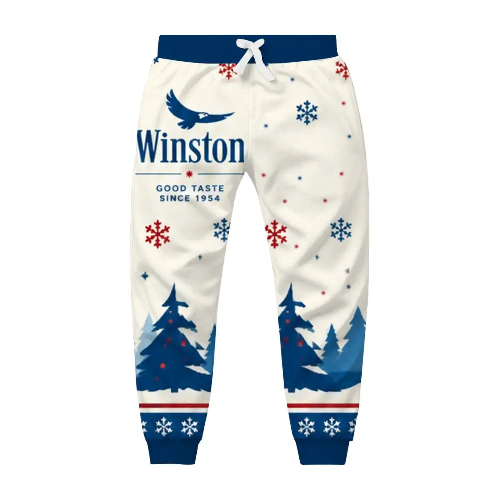 Snowy Pines Ugly Quarter Zip Sweatshirt & Sweatpant Set - THREADPARTY