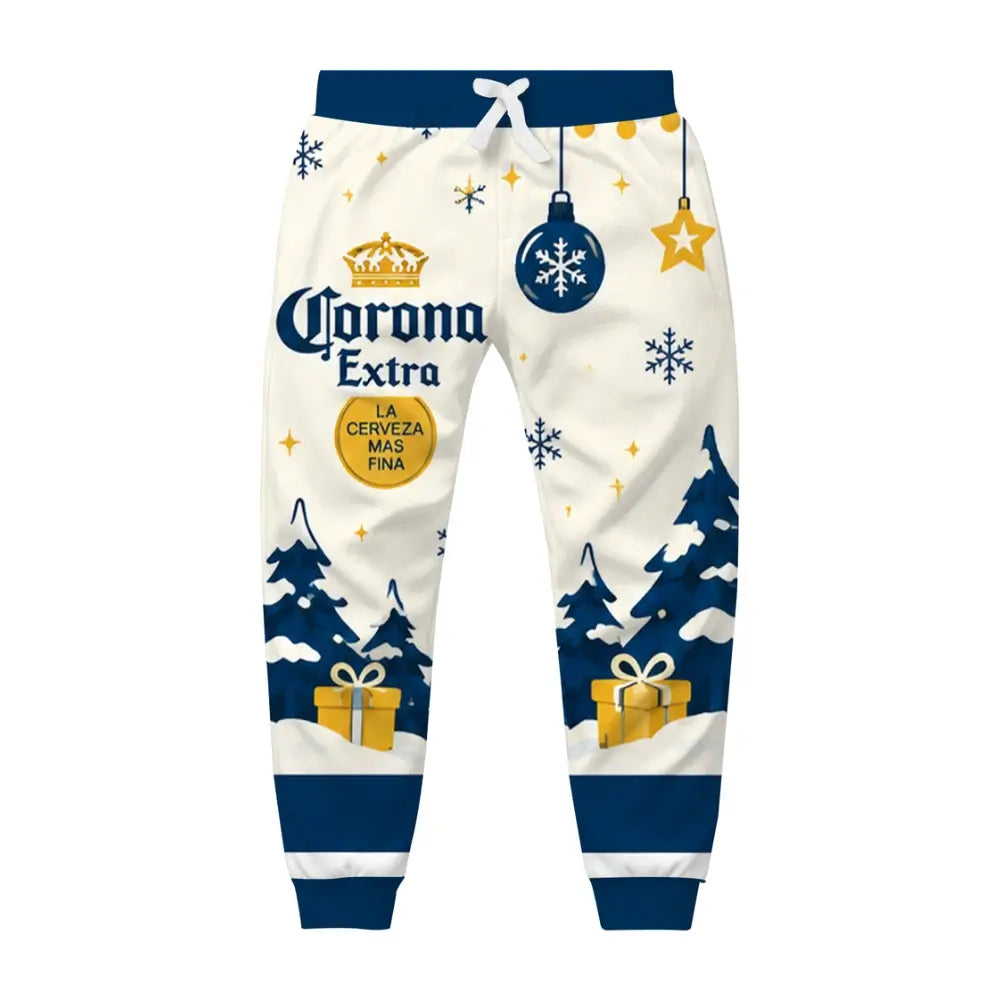 Tropical Christmas Ugly Quarter Zip Sweatshirt & Sweatpant Set - THREADPARTY