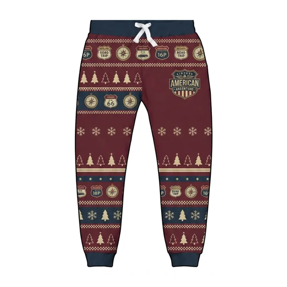 Vintage American Adventure Ugly Quarter Zip Sweatshirt & Sweatpant Set - THREADPARTY