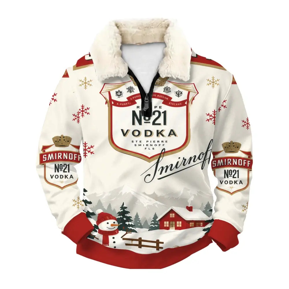 Vodka Ugly Quarter Zip Sweatshirt & Sweatpant Set - THREADPARTY