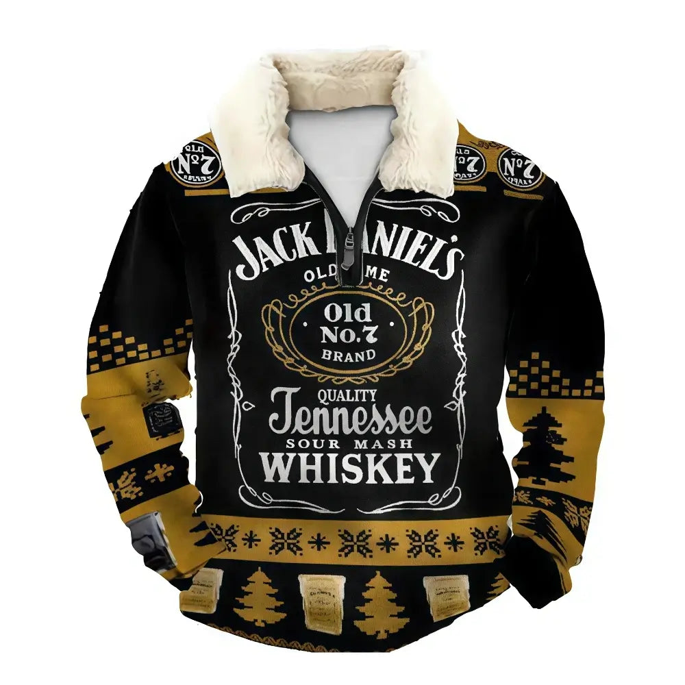 Whiskey Ugly Quarter Zip Sweatshirt & Sweatpant Set - THREADPARTY