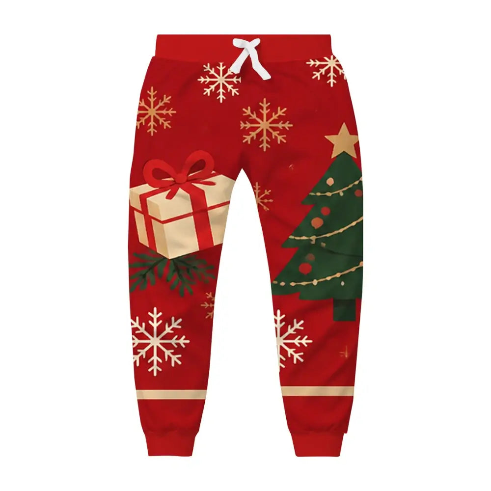 Wild Christmas Energy Ugly Quarter Zip Sweatshirt & Sweatpant Set - THREADPARTY